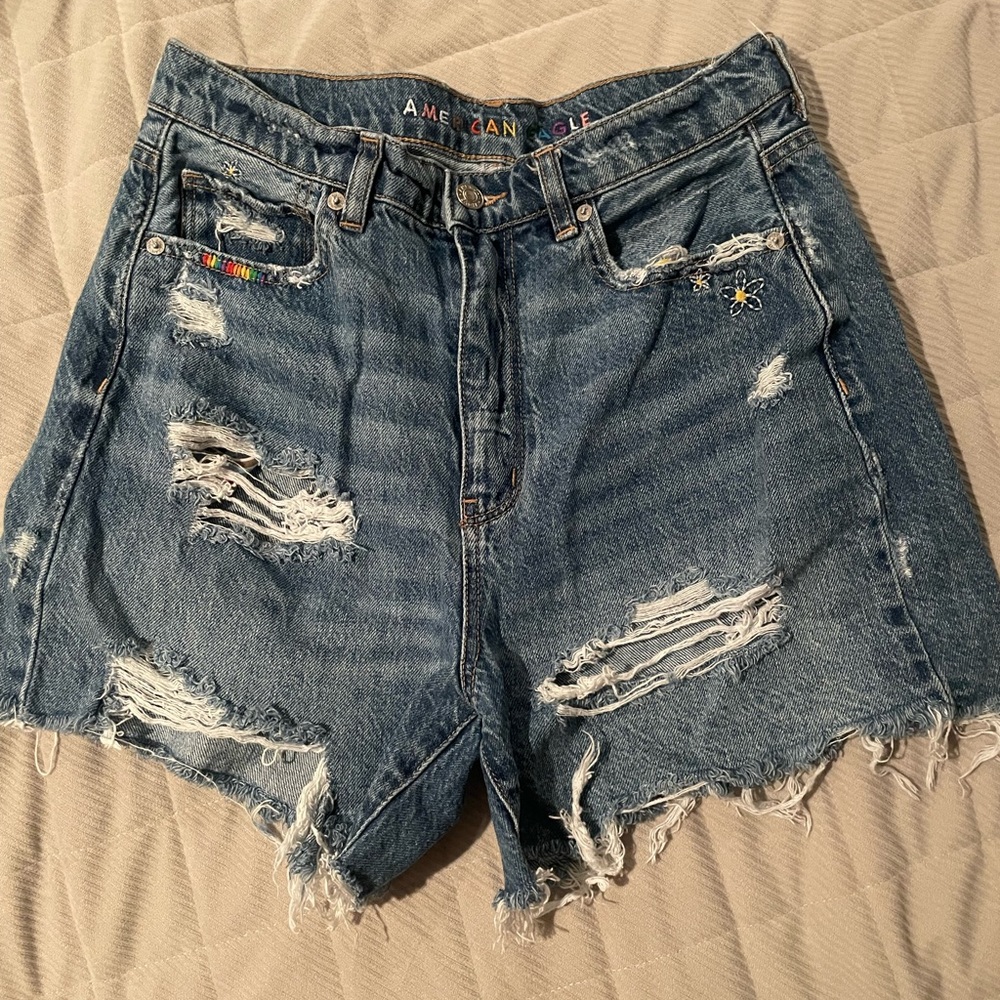 American Eagle Outfitters Women's Blue Denim Shorts